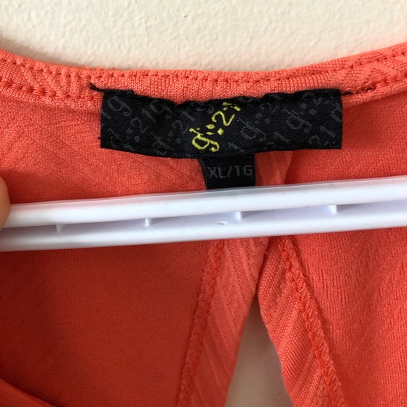 Tangerine coloured summer dress - Picture 2 of 3